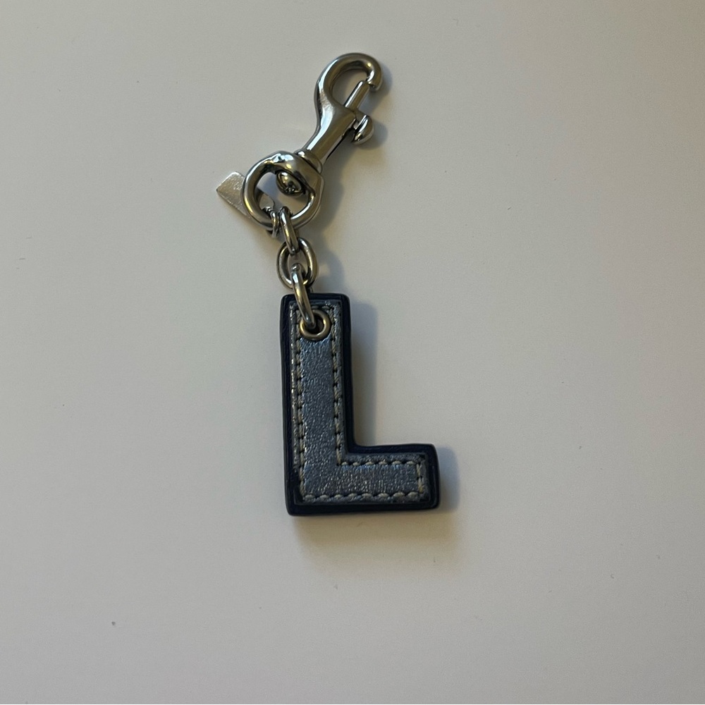 Coach Initial Letter L Keychain